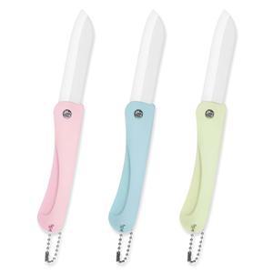 휴대용 세라믹 파싱 나이프 3종 채소 피크닉 일상용 접이식 주방 캠핑 세트 여행 과일