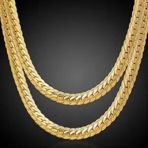 유니크 패션 데일리 18kgp 골드 체인 남성 목걸이