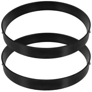 2pcs 원형 디딤돌 몰드 DIY 정원 마당 안뜰 포장 벽돌 및 시멘트 믹스 조적 프로젝트를 위한 재사용 가능한