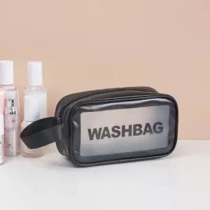 수영가방 수영용품 방수 비치백 블랙 PVC 소형 워시백 파우치