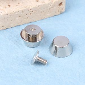 10세트 벨트 액세서리 금속 가방 다리 바닥 리벳 DIY 가죽 스터드 착용 보호