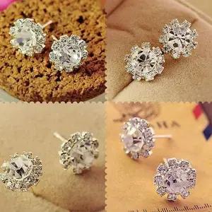 [골드스마일]골드 큐빅 모던 패션 하객 파티 귀걸이 브라이트니