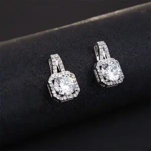 [골드스마일]모던한 여성 지르콘 귀걸이 웨딩 정장 귀걸이