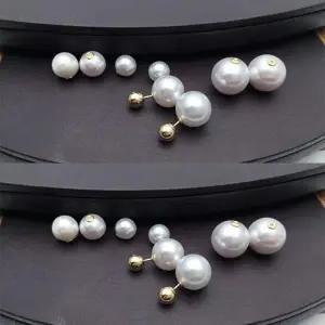 [골드스마일]귀걸이 뒤꽂이 14K 화이트진주 12mm 클러치