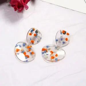 투명레진 랜덤마블 귀걸이