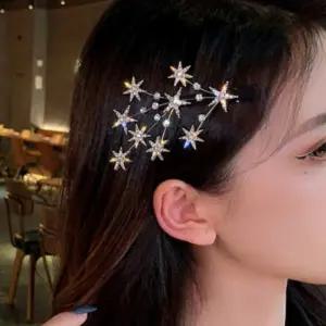 입체적 디자인 고급 블링블링 포인트 헤어 집게핀 cQi7+6Rvl