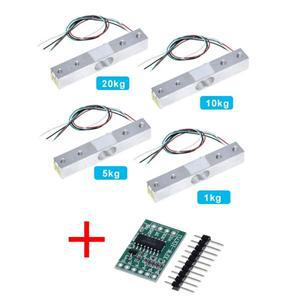 로드 셀 무게추 전자 체중계 알루미늄 합금 계량 압력 센서  광고 모듈  HX711  1KG  20KG