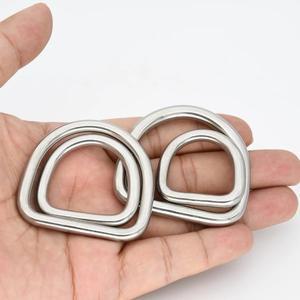 스테인레스 스틸 D 링 디 걸쇠 버클 웨빙 배낭 가죽 공예 가방 부품 스트랩 벨트 지갑 애완 동물 고리 액세