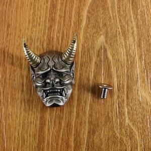 단단한 황동 소재 고스 악마 스컬 머리 Conchos 스크류 백 리벳 이블 Hannya 마스크 가죽 공예 가방 지갑