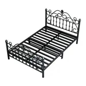 침대 헤드 프레임 침대프레임 등받이 등나무 수납 핑크 베드