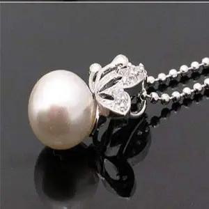 [콩심팥심]나비 데일 우아한 진주 목걸이