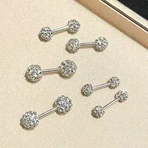 미니 큐빅 여성 볼피어싱 패션 귀걸이 액세서리 3mm