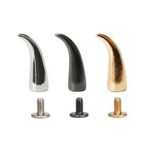 100sets 7x20mm 고양이 발톱 칠리 같은 명소 콘 펑크 스파이크 Leathercraft 리벳 스터드 벨트 칼라 용 스