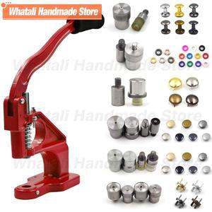 아일렛 리벳 스냅 버튼 설치 프레스 다이 금형 세트 키트 신발 가방 벨트 의류 Leathercraft와 핸드 기계