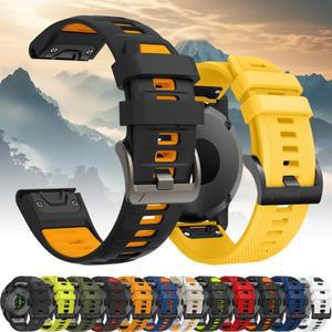 Garmin호환 Tactix 8 7 AMOLED 소프트 교체 Fenix 8 7X 6 6X PRO 5plus E 시계 밴드 용 공식 22mm QuickF