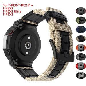 Amazfit T-rex 2 3 용 스포츠 스트랩 Pro T Rex Tyrannosaurus Smartwatch Belt 울트라 시계 밴드 나일론