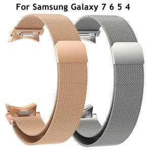 삼성호환 갤럭시호환 워치 7 6 5 4 40mm 6/4 클래식 42 43 5Pro 45mm용 퀵핏 밀라니즈 밴드 (자석 스트랩