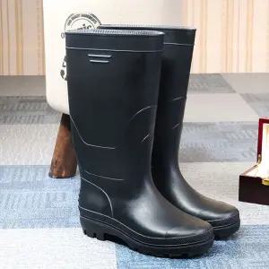 남성 고무 장화 캠핑 레인부츠 방수 롱 낚시 부츠 Shp9+8edc