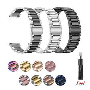 삼성호환 갤럭시호환 시계 용 22mm 18mm 금속 스트랩 46mm/3/Gear S3/HUAWEI호환 Watch GT 2/3 Pro Amazfit