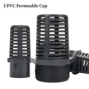 UPVC 수족관 워터 펌프 필터 조인트 어항 물 입구 스트레이너 PVC 파이프 투수 캡 꽃 바구니 스크린 1개