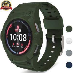 삼성호환 갤럭시호환 시계 7/6/5/4 용 실리콘 스트랩 + PC 케이스 수정 키트 40MM 팔찌 보호 커버