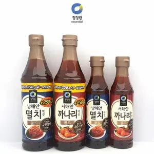 쿨샵 청정원 남해 멸치액젓 서해안 까나리액젓 김장