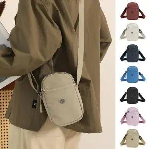 [골드스마일]솔리드 나일론 미니 크로스백 크로스백 복주머니백 버킷백 토트백