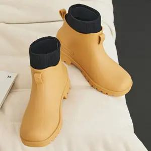 남성 캐주얼 털안감 레인 부츠 1P 방한 첼시 장화 htg8+3zeS