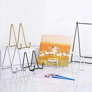 다용도 철제 진열 스탠드 액자 받침대 엽서 접시 책 도서 진열대