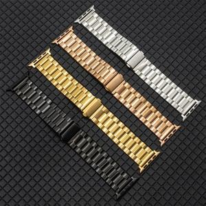 apple 호환 Watch 밴드 용 스테인레스 스틸 스트랩 45mm Iwatch 시리즈 울트라 팔찌 10 9 8 7 6 5 se 4
