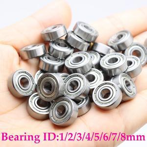 소형 베어링 내경 2mm 3mm 4mm 5mm 6mm 7mm 4x10x4 5x11x4 5x9x3 RC 자동차 스케이트 탄소강 깊은 홈