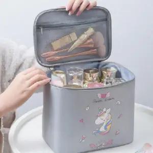 [골드스마일]대용량 화장품 파우치 여행용 휴대용 가방 예쁜 메이크업 박스