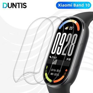 샤오미호환 Mi Band 10 용 화면 보호기 안티 스크래치 하이드로 겔 필름 HD 투명 풀 커버리지 소프트 액세