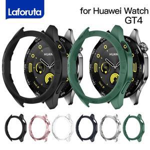 HUAWEI호환 Watch GT 4용 케이스 46mm 보호 PC 하드 범퍼 남성용 여성용 액세서리(화면 유리 없음)