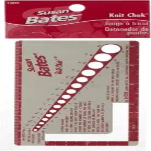 Susan Bates 14099 니트-첵 뜨개바늘 게이지 핑크 3 x 5-1/2인치