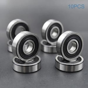 10개 608 606 607 609 625 626 627 628 2RS ABEC 7 베어링 보어 5mm 6mm 7mm 8mm 9mm 롤러 휠 윤활 밀봉