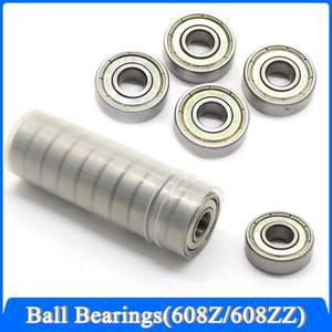 볼베어링 608Z 깊은 홈 8x22x7mm ABEC-7 스케이트 보드 스쿠터 3D 프린터 부품 용 미니 소형 탄소강
