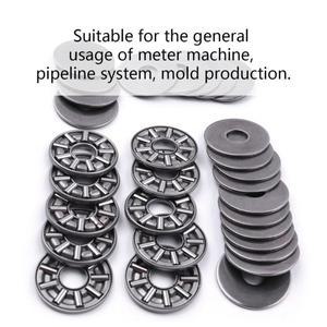 1피스 베어링 강스틸 AXK 시리즈 축 니들 롤러 스러스트 ID 8/10/15/17mm 두 개의 와셔가있는