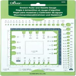 클로버 스와치 자 및 바늘 게이지 흰색
