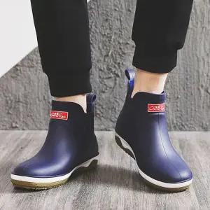 남성 물장화 앵클 레인부츠 경량장화 비올때신발 nGf7+5ipl