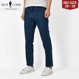 [핫코드]남자 청바지 스판 일자 빅사이즈 워싱진 HC2094