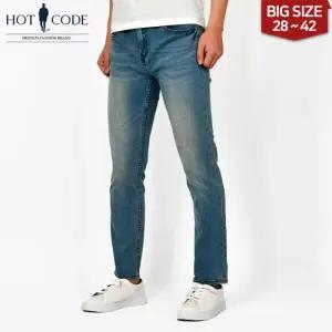 [핫코드]남자 청바지 스판 빅사이즈 워싱진 HC093
