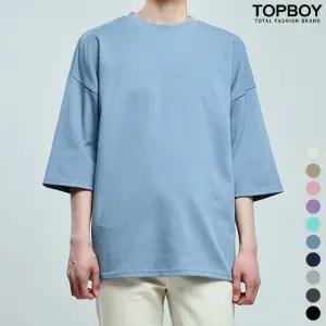 [탑보이][탑보이] 데일리 특양면 오버핏 7부 티셔츠 (MD283)