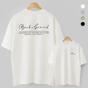 [엠엔씨][MNC] 분또백그라운드 오버핏 반팔티 (MDVT940PA)