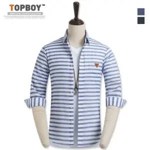 [탑보이][탑보이] 라스 스트라이프 7부 셔츠 (MN340)