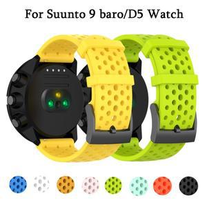 Suunto 9/9 baro/suunto7/ D5 시계 24mm 교체 밴드 팔찌 용 스파르탄 스포츠 손목 hr 실리콘 스트랩