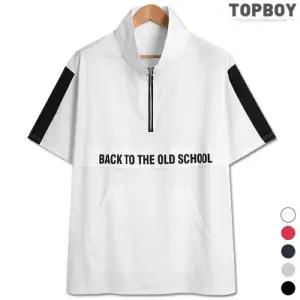 [탑보이][탑보이] 올드스쿨 오버핏 아노락 반팔티(NS522)