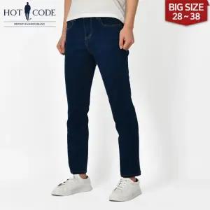 [핫코드]남자 청바지 스판 일자 빅사이즈 워싱진 HC2095