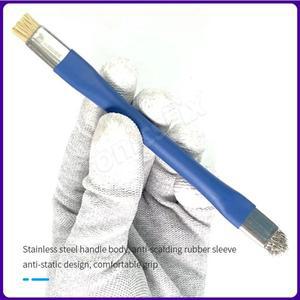 SUNSHINE SS-022B/022 맥세이프호환 브러시 정전기 방지 마더 보드 PCB 청소 휴대 휴대폰 수리 도구 더블