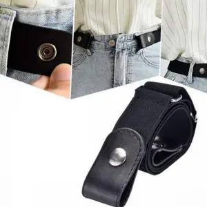 [골드스마일]신축성 활동성 무버클 스트레치 캐주얼 버클 없는 벨트 남성벨트